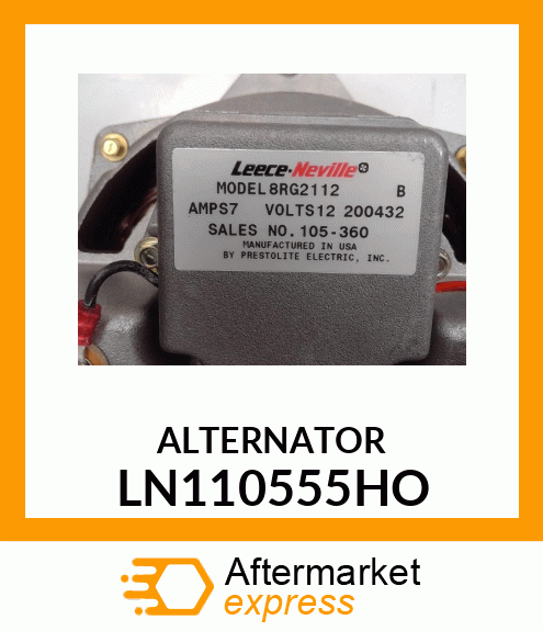 ALTERNATOR LN110555HO