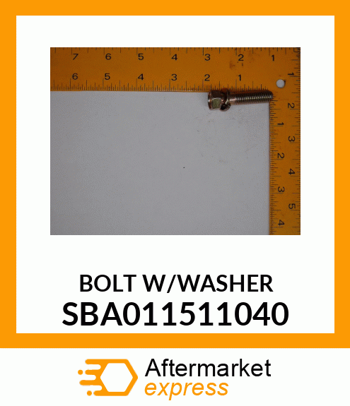 BOLT/WASHER SBA011511040