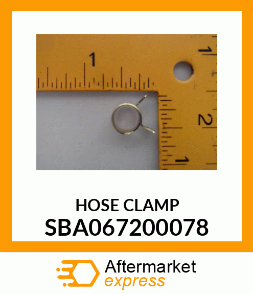 HOSECLAMP SBA067200078