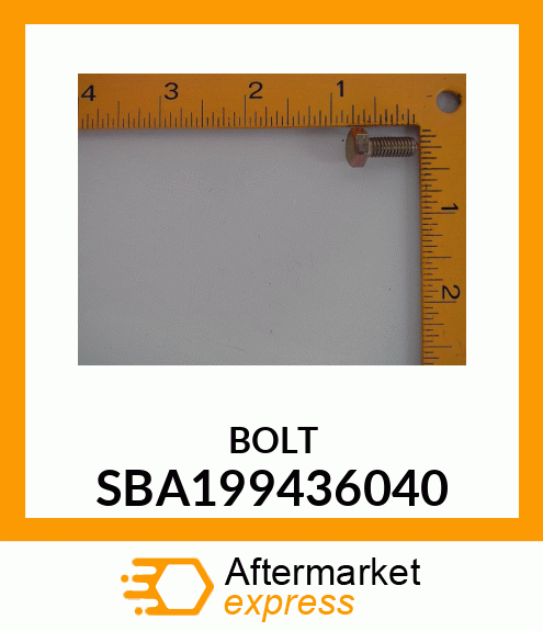 BOLT SBA199436040