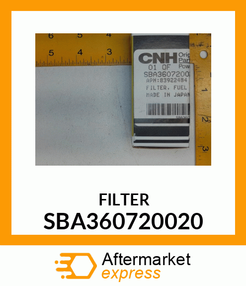 FILTER SBA360720020