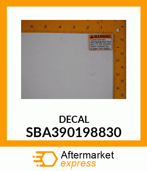 DECAL SBA390198830