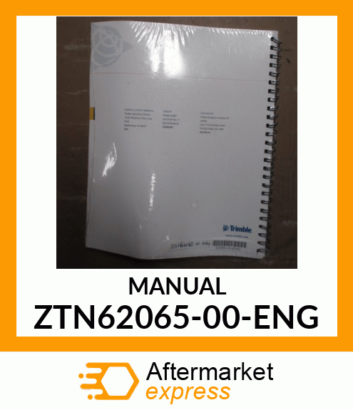 MANUAL ZTN62065-00-ENG