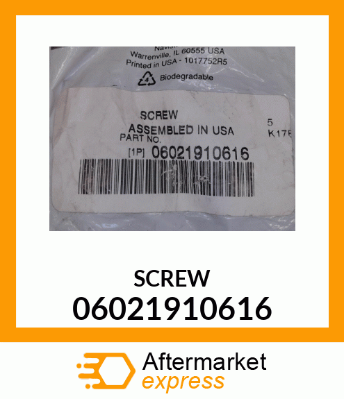 SCREW 06021910616