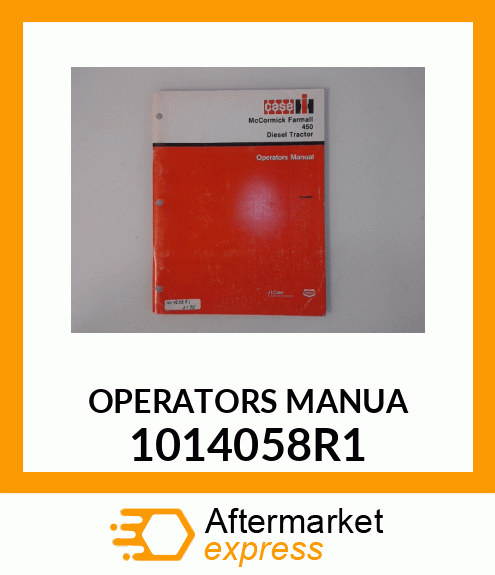 OPERATORS MANUA 1014058R1