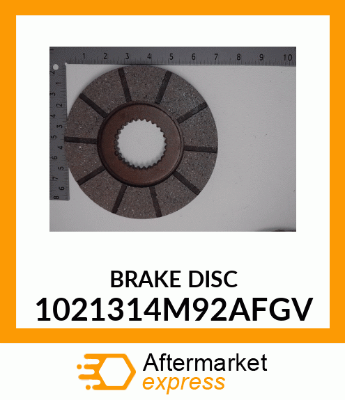 BRAKE DISC 1021314M92AFGV