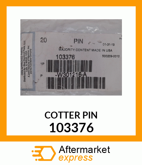 COTTER PIN 103376