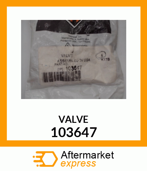 VALVE 103647