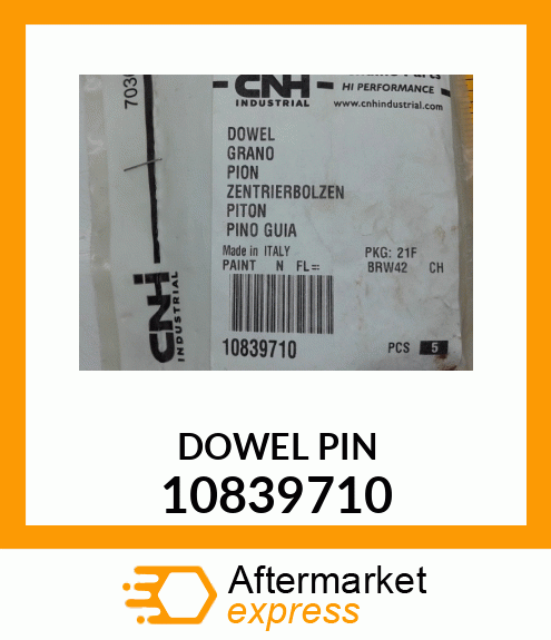 DOWEL PIN 10839710