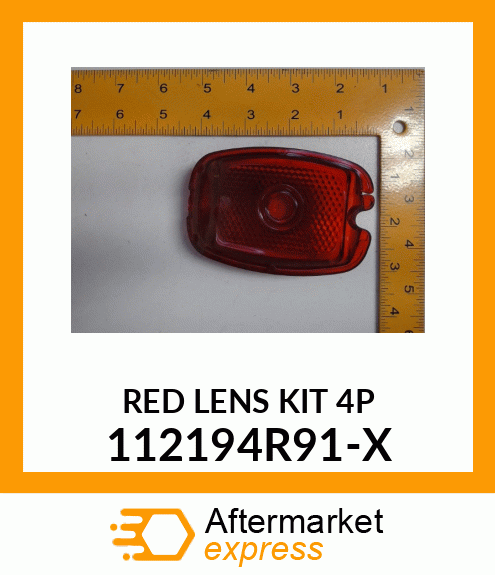 RED LENS KIT 4P 112194R91-X