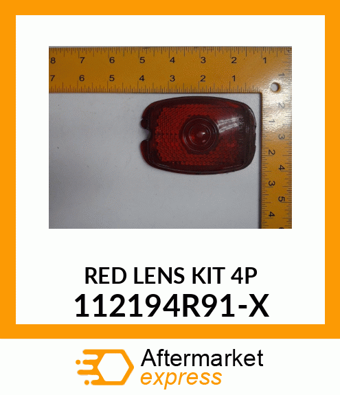 RED LENS KIT 4P 112194R91-X