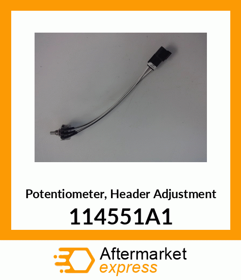 Spare part 114551A1 + Potentiometer, Header Adjustment