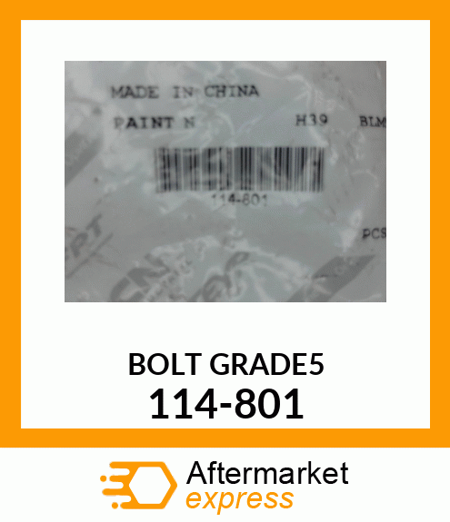 BOLT GRADE5 114-801