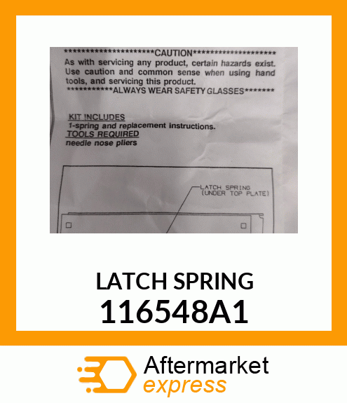 LATCH SPRING 116548A1