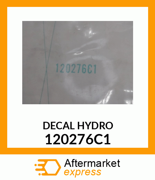 DECAL HYDRO 120276C1