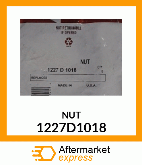 NUT 1227D1018