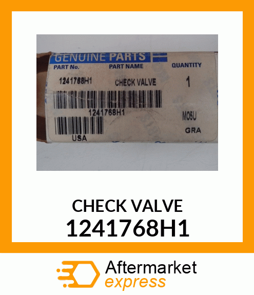 CHECK VALVE 1241768H1