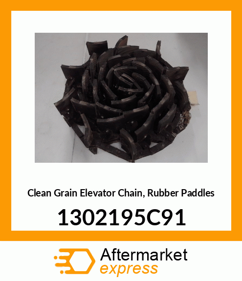 Spare part 1302195C91 + Clean Grain Elevator Chain, Rubber Paddles