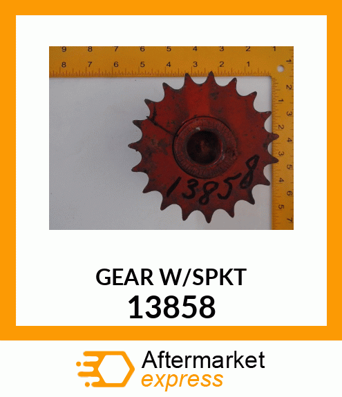 GEAR W/SPKT 13858