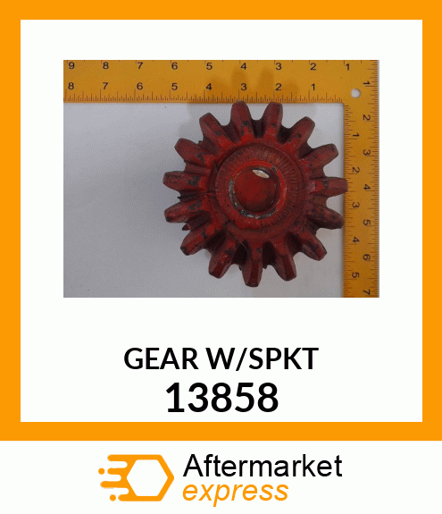 GEAR W/SPKT 13858