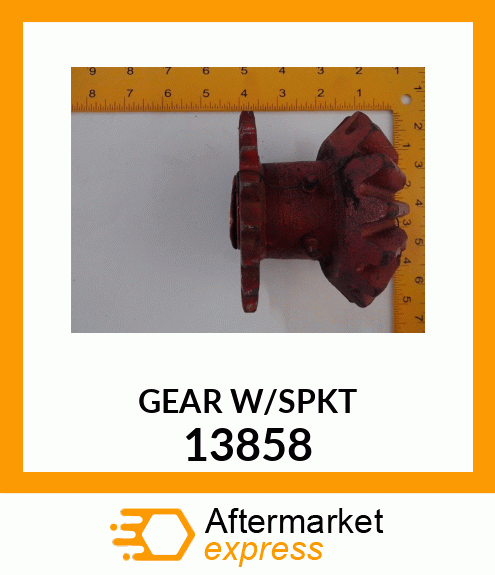 GEAR W/SPKT 13858