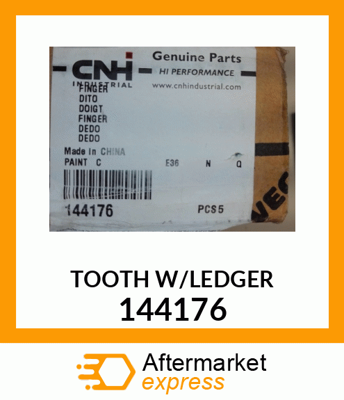 TOOTH W/LEDGER 144176