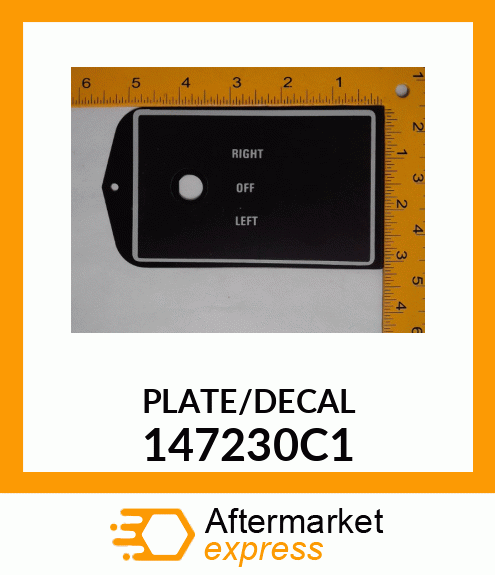 PLATE/DECAL 147230C1