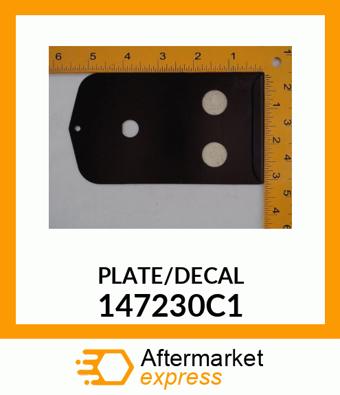 PLATE/DECAL 147230C1