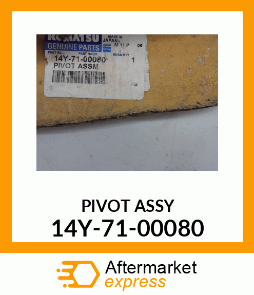 PIVOT ASSY 14Y-71-00080