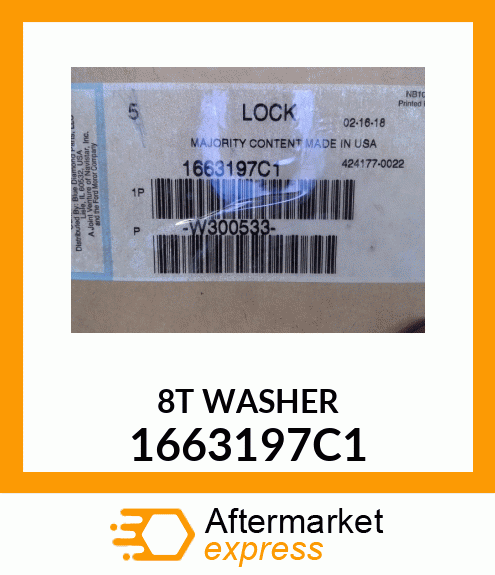 8T WASHER 1663197C1