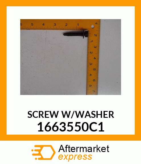 SCREW W/WASHER 1663550C1