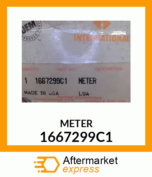 METER 1667299C1