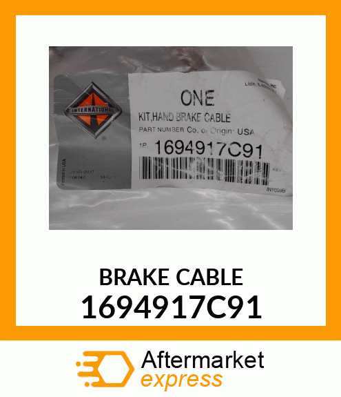 BRAKE CABLE 1694917C91