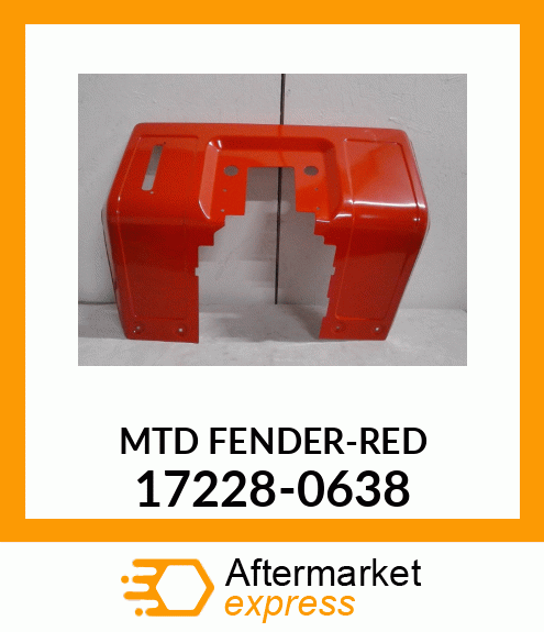 MTD FENDER-RED 17228-0638