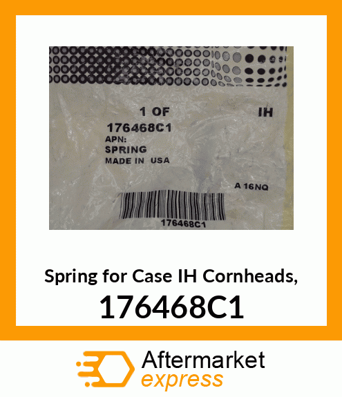 Spring for IH Cornheads, 176468C1 176468C1