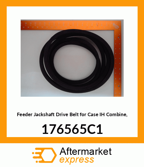 Feeder Jackshaft Drive Belt for IH Combine, 176565C1 176565C1