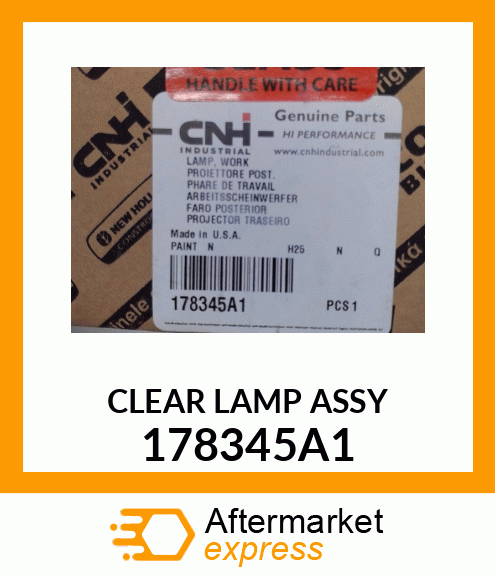 CLEAR LAMP ASSY 178345A1