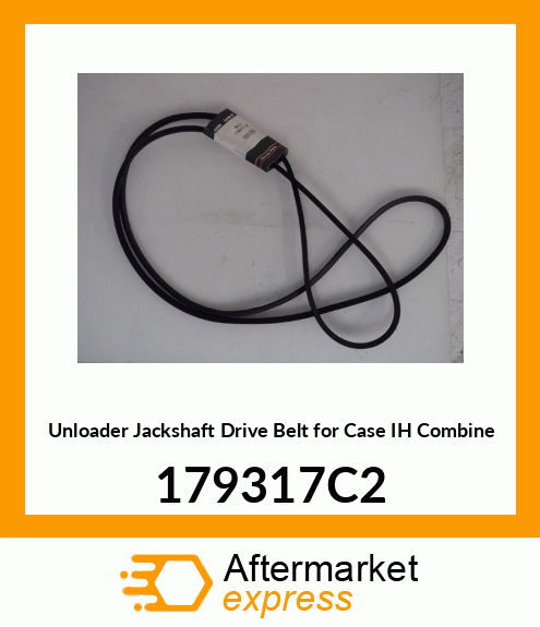 179317C2 Unloader Jackshaft Drive Belt for IH Combine 179317C2