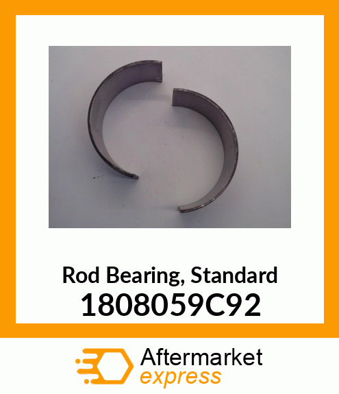 Rod Bearing, Standard 1808059C92