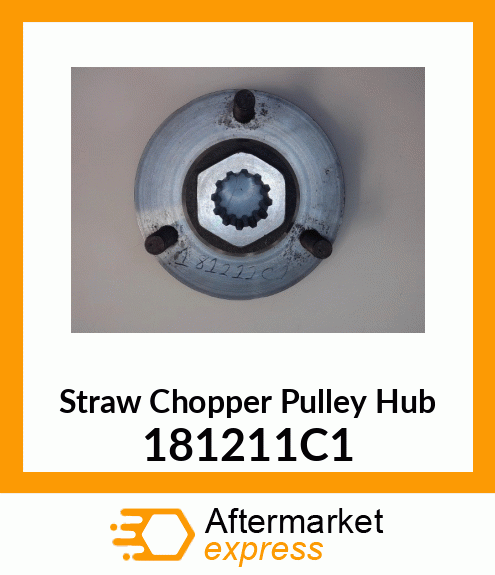 Straw Chopper Pulley Hub 181211C1