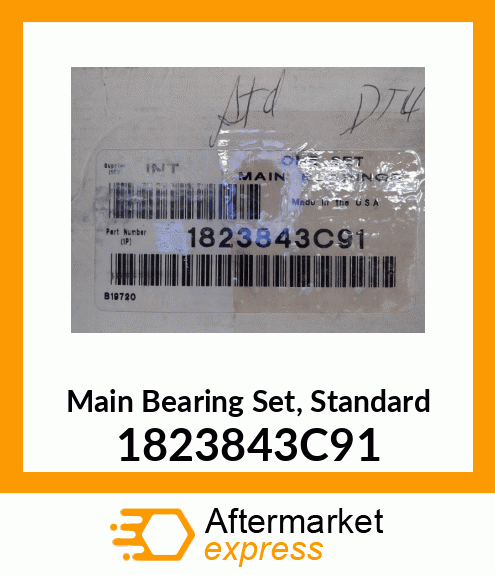 Main Bearing Set, Standard 1823843C91