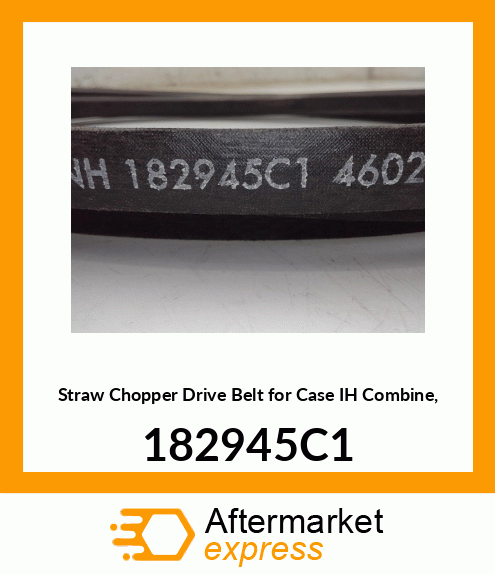 Straw Chopper Drive Belt for IH Combine, 182945C1 182945C1