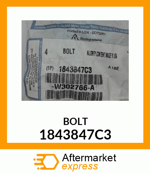 BOLT 1843847C3