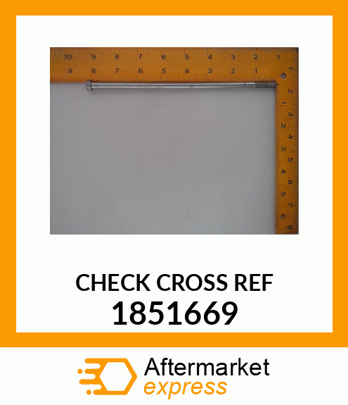 CHECK CROSS REF 1851669