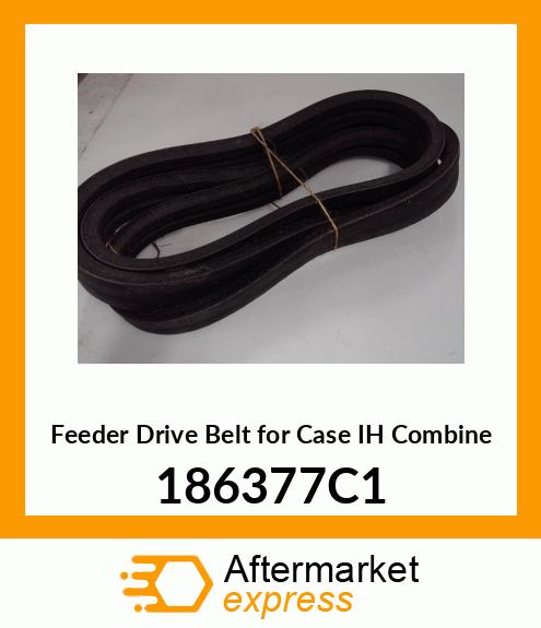 186377C1 Feeder Drive Belt for IH Combine 186377C1