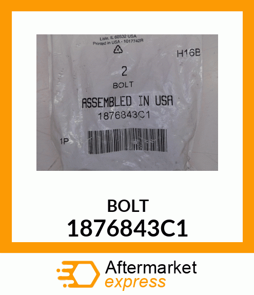 BOLT 1876843C1