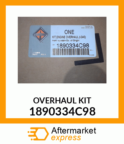 OVERHAUL KIT 1890334C98