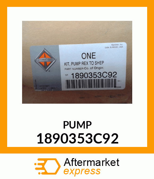 PUMP 1890353C92