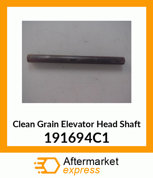 Clean Grain Elevator Head Shaft 191694C1