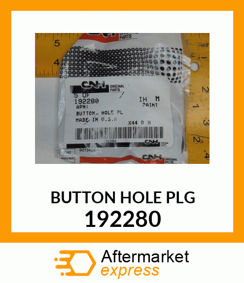 BUTTON HOLE PLG 192280